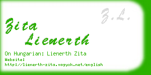 zita lienerth business card